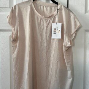 Ivory Cuffed Exhilaration T (L) NWT
